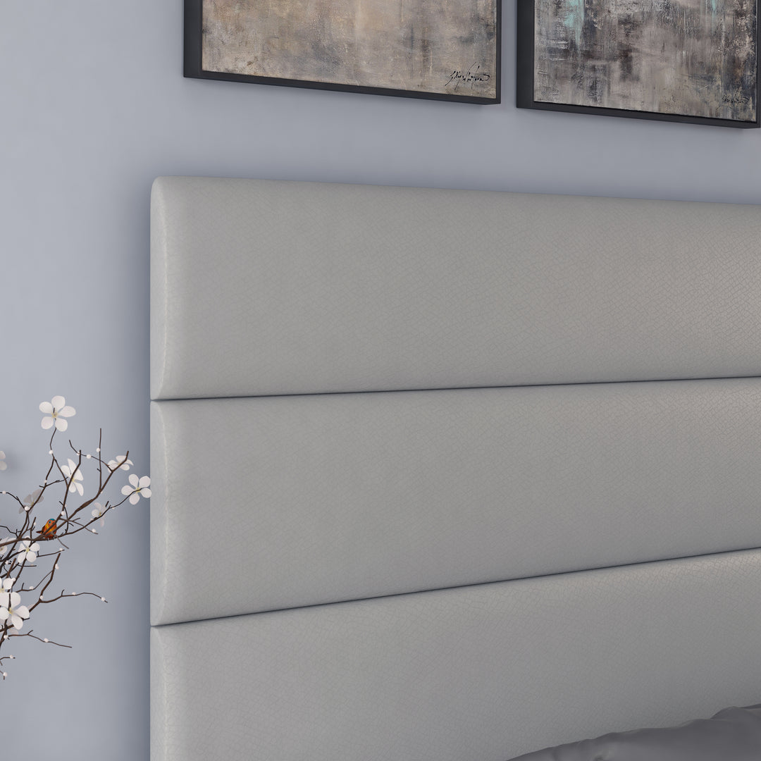 Thebedroomstore.com Platform Beds Piedmont Faux Leather Upholstered Platform Bed