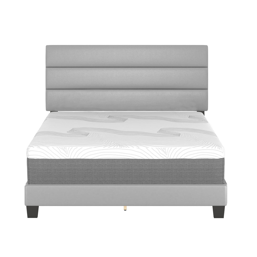 Thebedroomstore.com Platform Beds Piedmont Faux Leather Upholstered Platform Bed