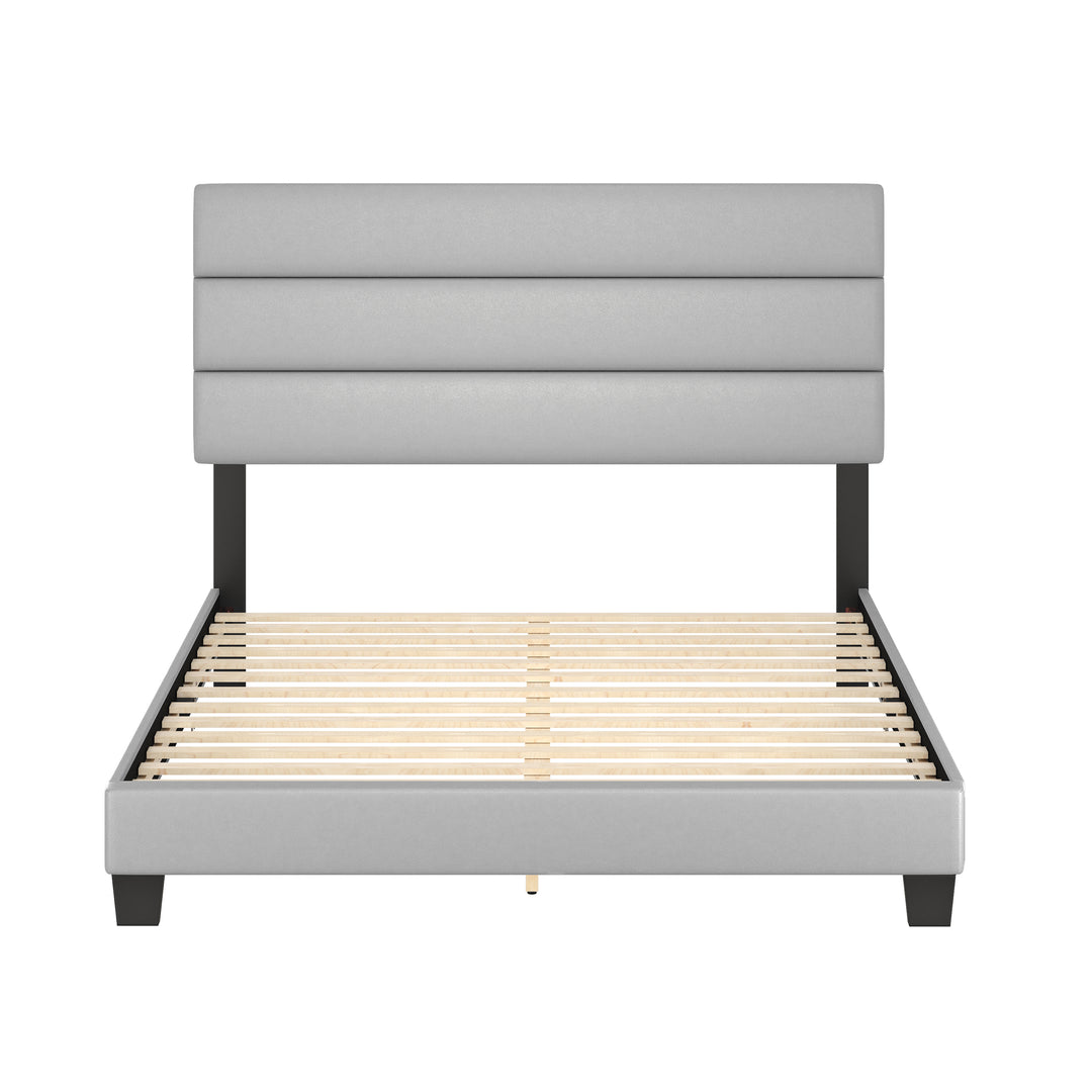 Thebedroomstore.com Platform Beds Piedmont Faux Leather Upholstered Platform Bed