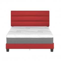 Thebedroomstore.com Platform Beds Piedmont Faux Leather Upholstered Platform Bed