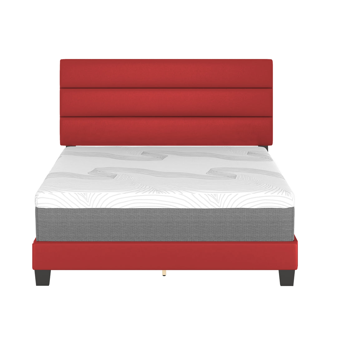 Thebedroomstore.com Platform Beds Piedmont Faux Leather Upholstered Platform Bed