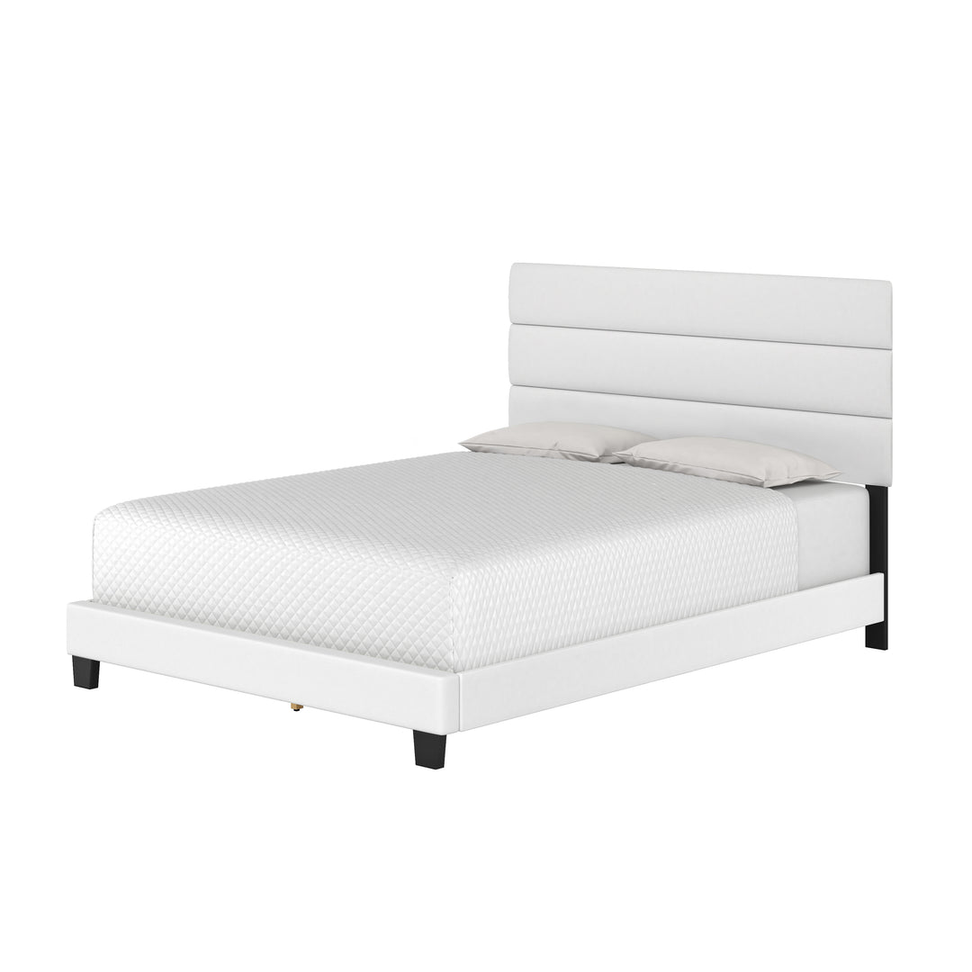Thebedroomstore.com Platform Beds Piedmont Faux Leather Upholstered Platform Bed