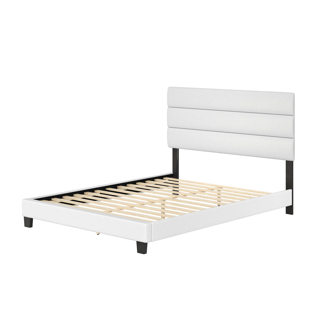Thebedroomstore.com Platform Beds Piedmont Faux Leather Upholstered Platform Bed