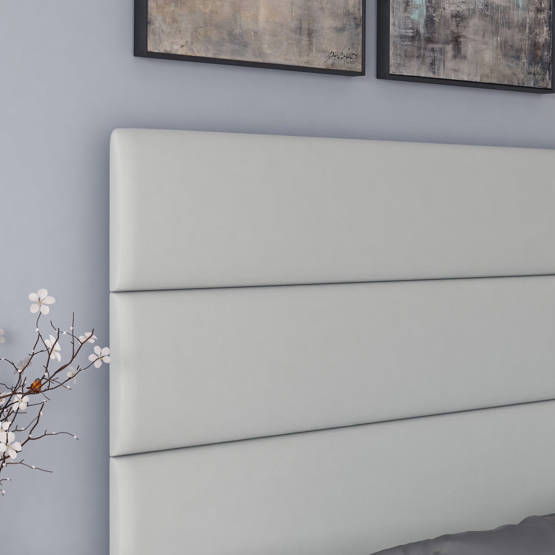 Thebedroomstore.com Platform Beds Piedmont Faux Leather Upholstered Platform Bed