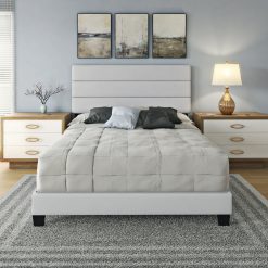 Thebedroomstore.com Platform Beds Piedmont Faux Leather Upholstered Platform Bed