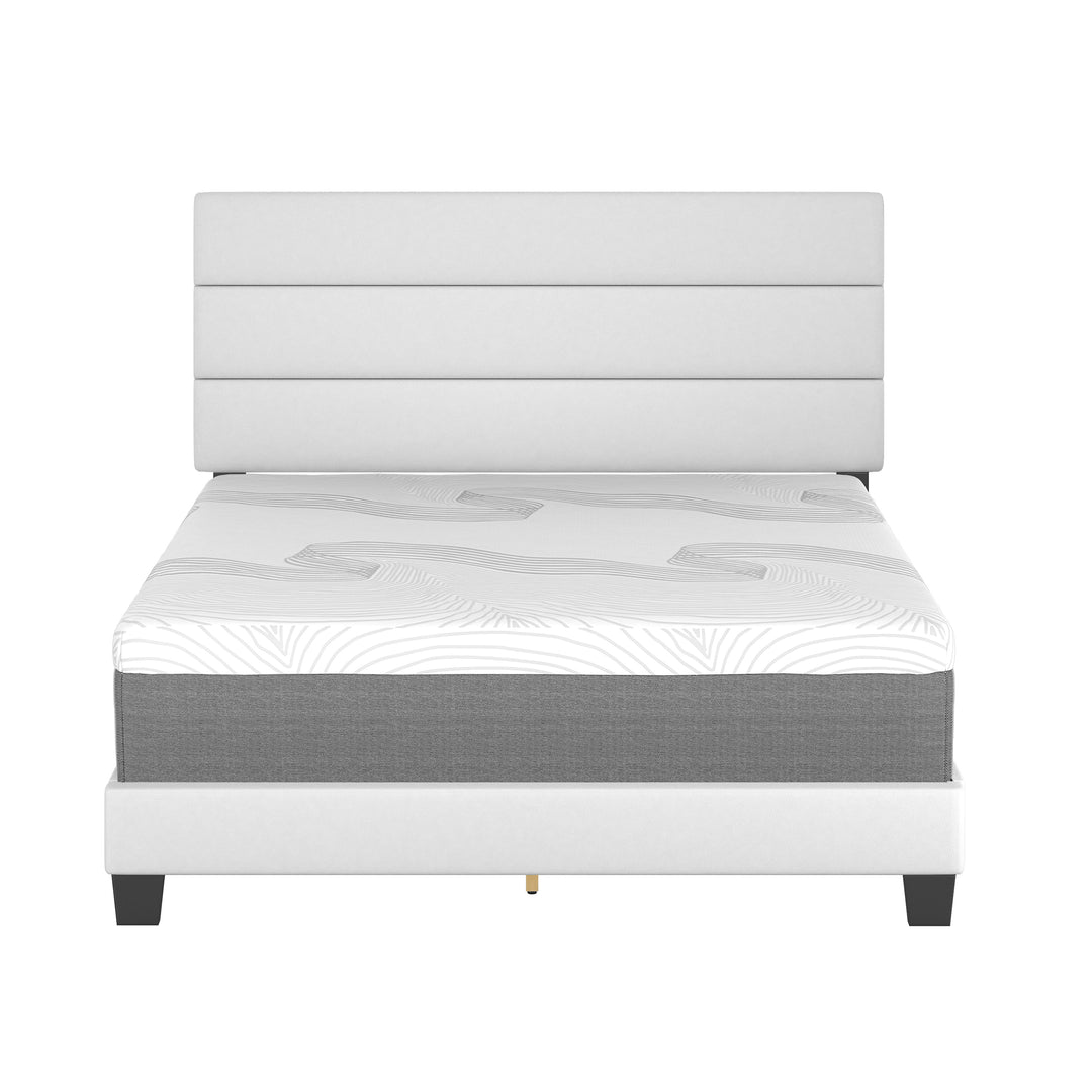 Thebedroomstore.com Platform Beds Piedmont Faux Leather Upholstered Platform Bed