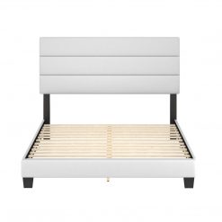 Thebedroomstore.com Platform Beds Piedmont Faux Leather Upholstered Platform Bed