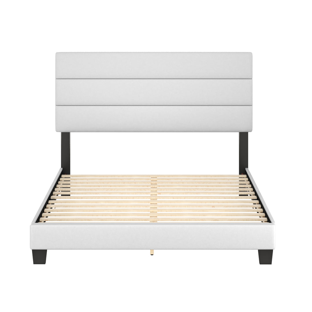 Thebedroomstore.com Platform Beds Piedmont Faux Leather Upholstered Platform Bed