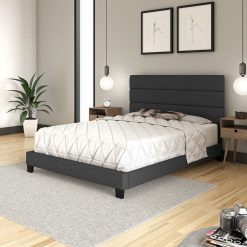 Thebedroomstore.com Platform Beds Ravenna Linen Upholstered Bed