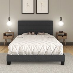 Thebedroomstore.com Platform Beds Ravenna Linen Upholstered Bed