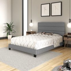 Thebedroomstore.com Platform Beds Ravenna Linen Upholstered Bed