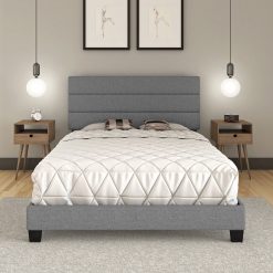 Thebedroomstore.com Platform Beds Ravenna Linen Upholstered Bed
