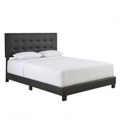 Thebedroomstore.com Roma Faux Leather Upholstered Platform Bed