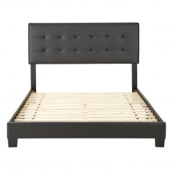 Thebedroomstore.com Roma Faux Leather Upholstered Platform Bed