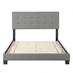 Thebedroomstore.com Roma Faux Leather Upholstered Platform Bed