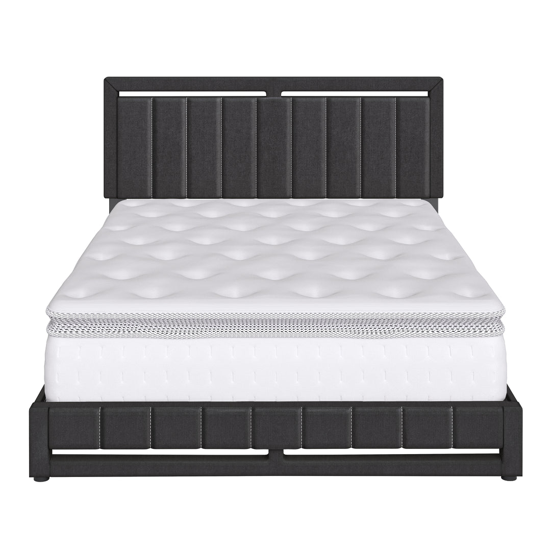 Thebedroomstore.com Upholstered Beds Beaumont Faux Leather / Senata Linen - Upholstered Platform Bed