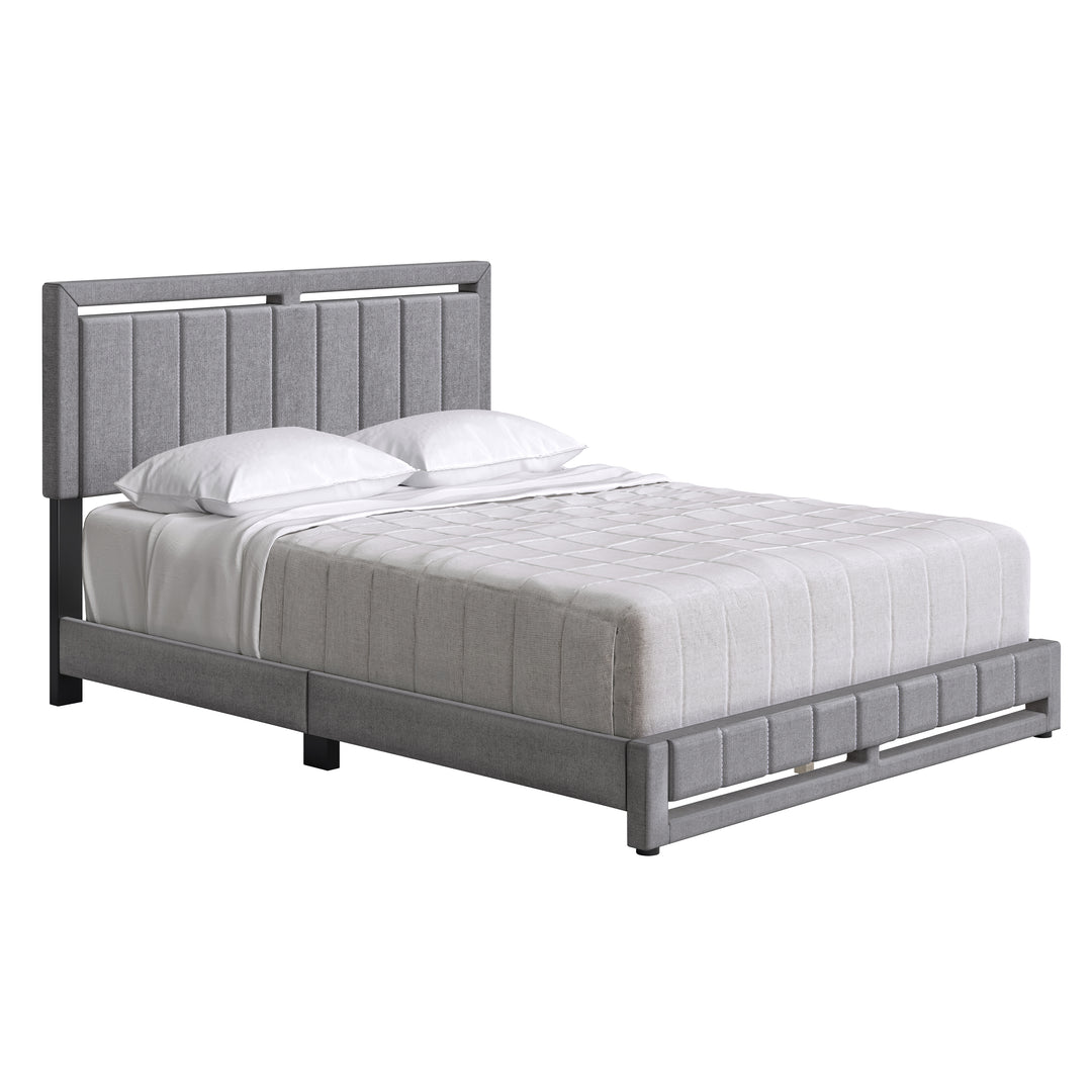 Thebedroomstore.com Upholstered Beds Beaumont Faux Leather / Senata Linen - Upholstered Platform Bed