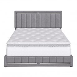 Thebedroomstore.com Upholstered Beds Beaumont Faux Leather / Senata Linen - Upholstered Platform Bed