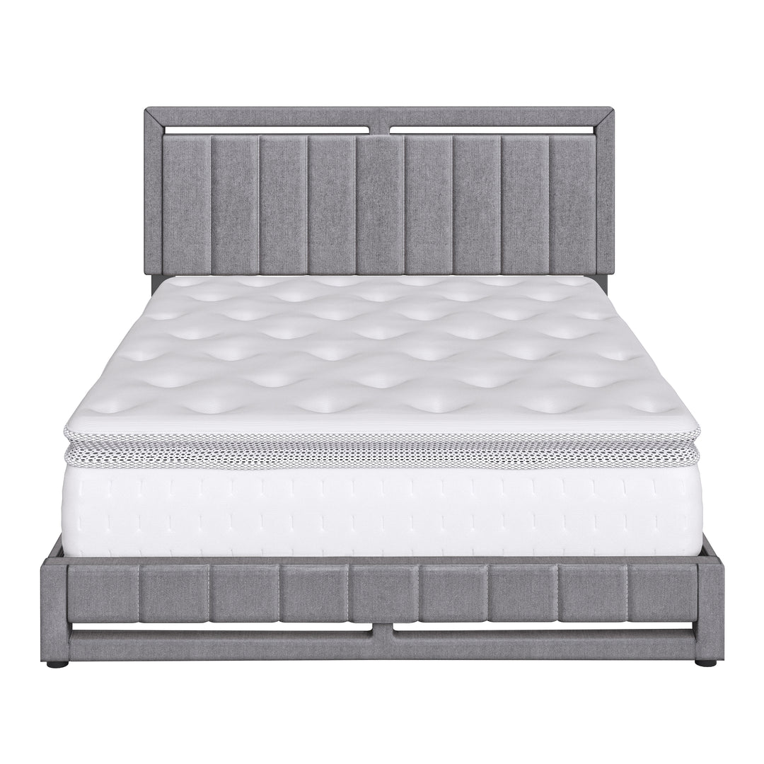 Thebedroomstore.com Upholstered Beds Beaumont Faux Leather / Senata Linen - Upholstered Platform Bed