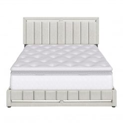 Thebedroomstore.com Upholstered Beds Beaumont Faux Leather / Senata Linen - Upholstered Platform Bed