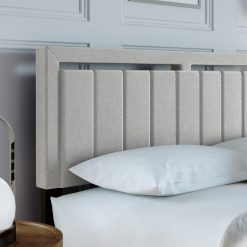 Thebedroomstore.com Upholstered Beds Beaumont Faux Leather / Senata Linen - Upholstered Platform Bed