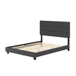 Thebedroomstore.com Sicily Linen Upholstered Platform Bed Platform Beds