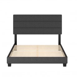 Thebedroomstore.com Sicily Linen Upholstered Platform Bed Platform Beds