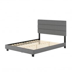 Thebedroomstore.com Sicily Linen Upholstered Platform Bed Platform Beds