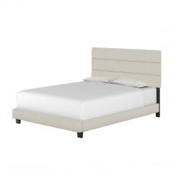 Thebedroomstore.com Sicily Linen Upholstered Platform Bed Platform Beds