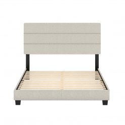 Thebedroomstore.com Sicily Linen Upholstered Platform Bed Platform Beds