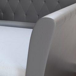 Thebedroomstore.com New Castle Linen / St Ives Faux Leather / Kendal Velour - Trundle Bed Platform Beds