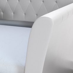 Thebedroomstore.com New Castle Linen / St Ives Faux Leather / Kendal Velour - Trundle Bed Platform Beds