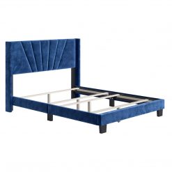 Thebedroomstore.com Platform Beds Valencia Velour Upholstered Bed