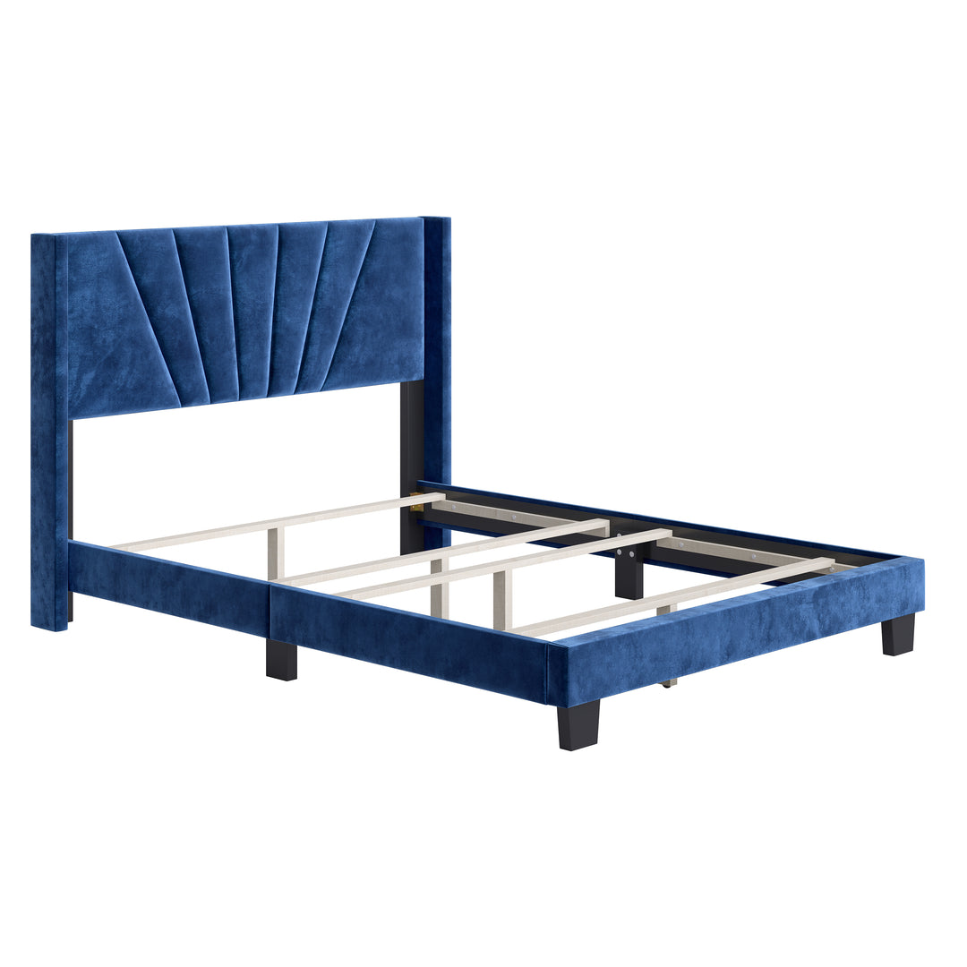 Thebedroomstore.com Platform Beds Valencia Velour Upholstered Bed