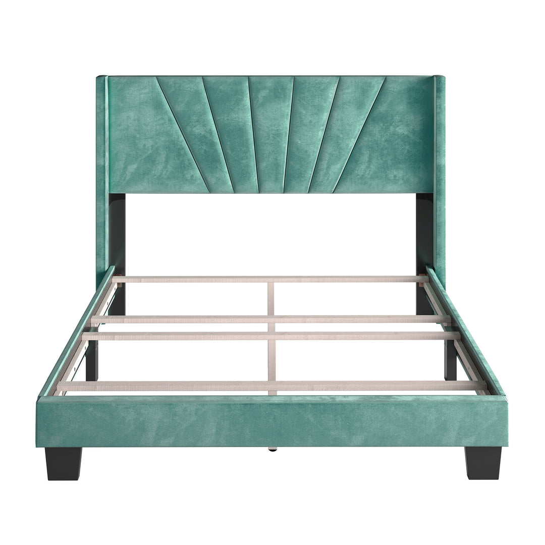 Thebedroomstore.com Platform Beds Valencia Velour Upholstered Bed