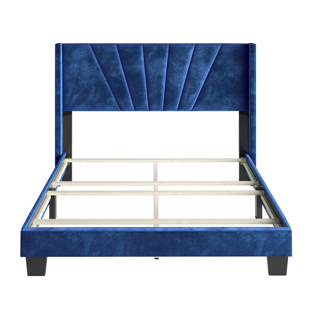 Thebedroomstore.com Platform Beds Valencia Velour Upholstered Bed