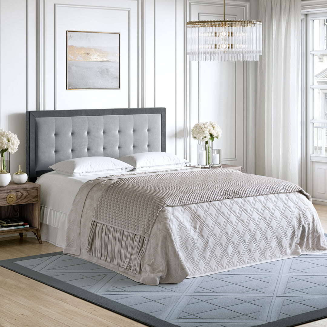 Thebedroomstore.com Zoe Velour Upholstered Headboard