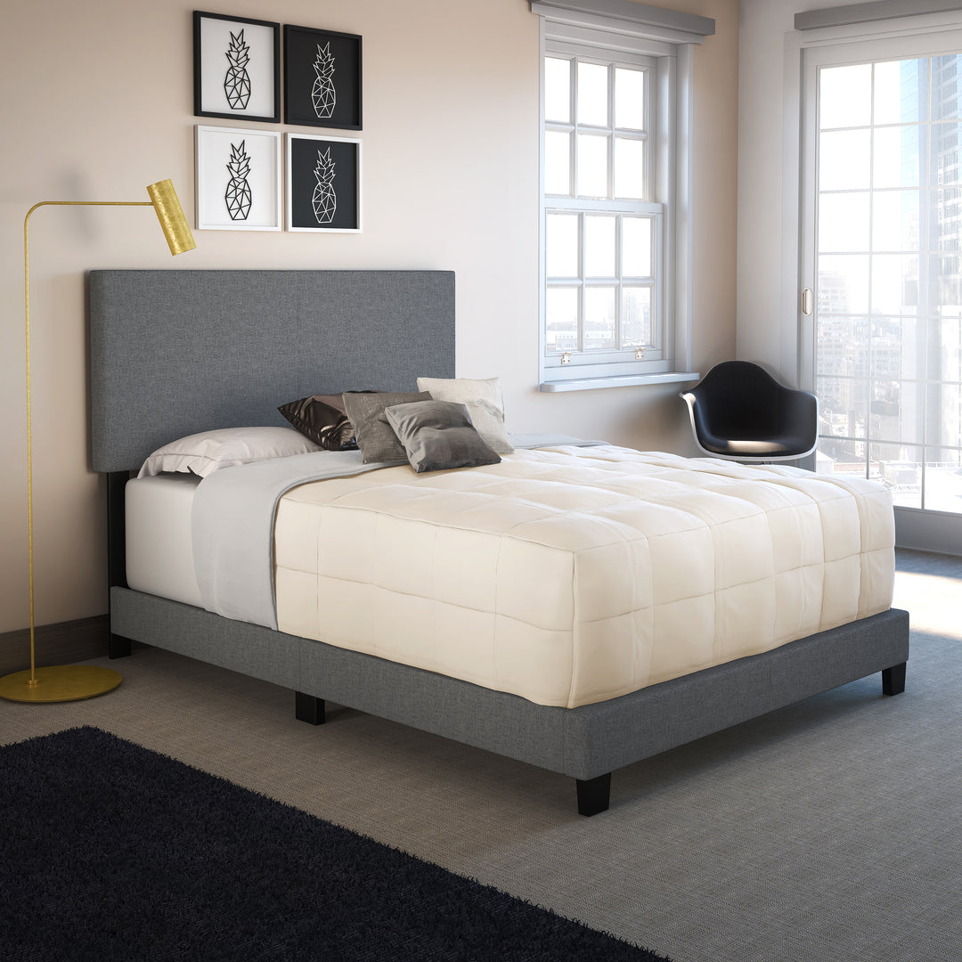Thebedroomstore.com Platform Beds Milan Upholstered Linen Bed