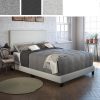 Thebedroomstore.com Platform Beds Milan Upholstered Linen Bed