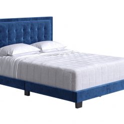 Thebedroomstore.com Pisa Velour Upholstered Platform Bed