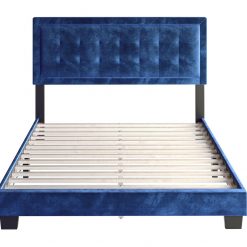 Thebedroomstore.com Pisa Velour Upholstered Platform Bed
