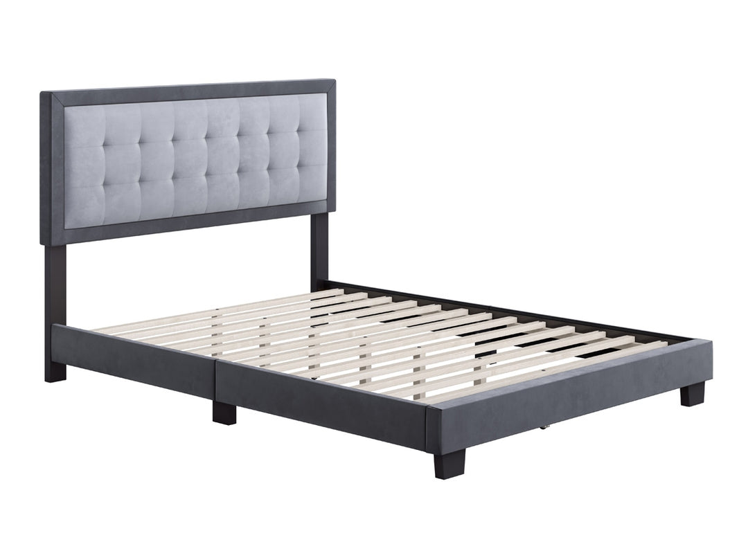 Thebedroomstore.com Pisa Velour Upholstered Platform Bed
