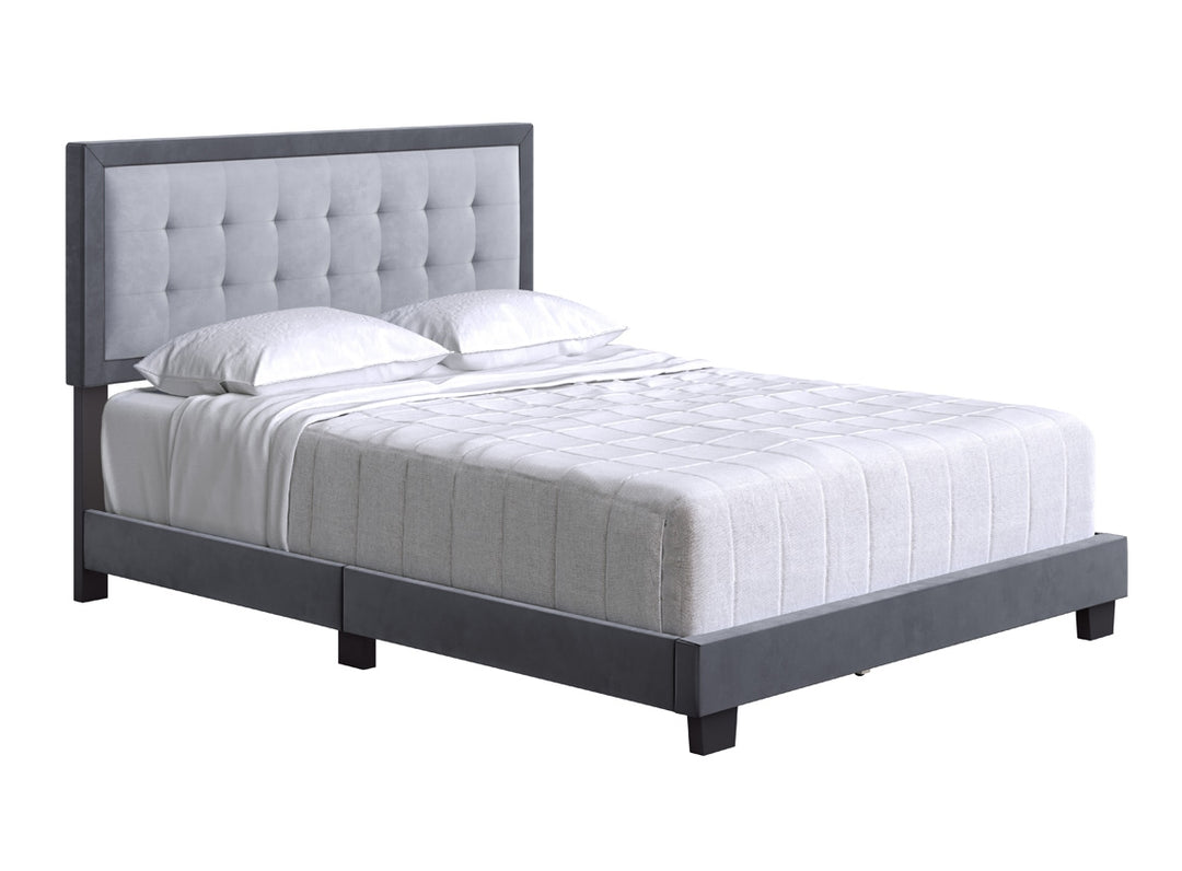 Thebedroomstore.com Pisa Velour Upholstered Platform Bed