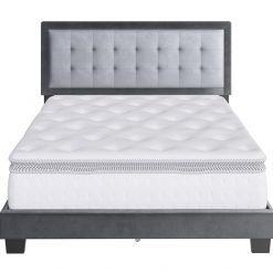 Thebedroomstore.com Pisa Velour Upholstered Platform Bed